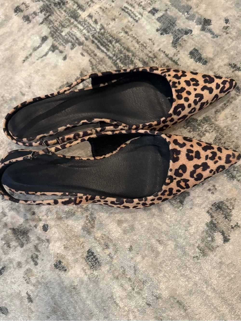 Bellini Felina Leopard Suede Pointed-Toe Kitten Heel Pumps